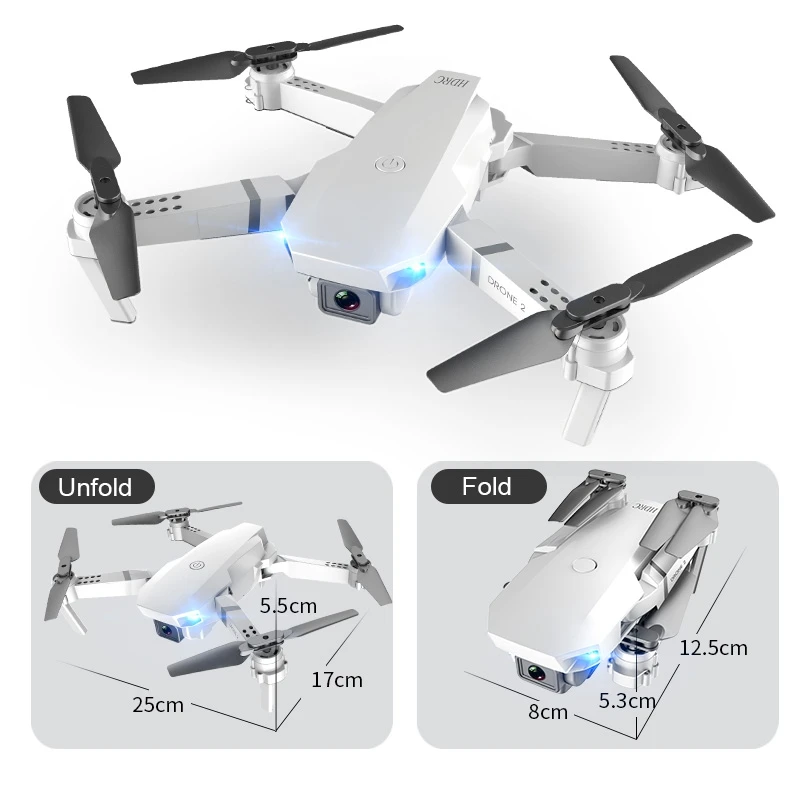 

E59 Drones With Camera HD 4K 1080p Quadcopter FPV Photography WiFi Helicopter Remote Control Foldable Led Lights Flight RC Dron
