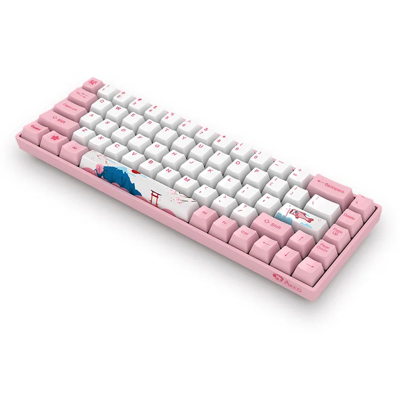 AKKO3068 bluetooth 3 0 USB Проводная клавиатура мирового тур Токио 68 ключи PBT для Akko