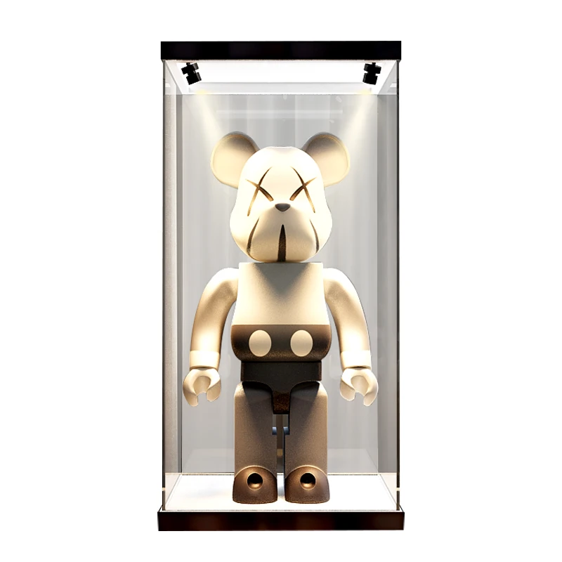 

PETCO BearB 400% Display Box Dustproof ShowCase Compatible All Brands Blocks Acrylic Plastic Display Case