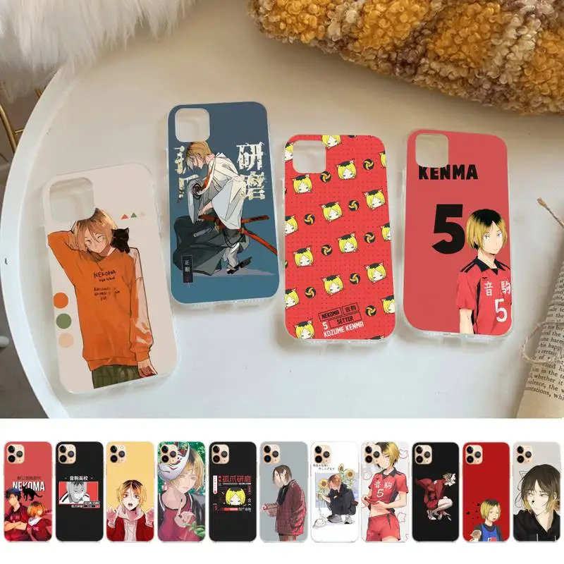 

Kozume Kenma Haikyuu Anime Phone Case for iPhone 13 11 12 pro XS MAX 8 7 6 6S Plus X 5S SE 2020 XR cover