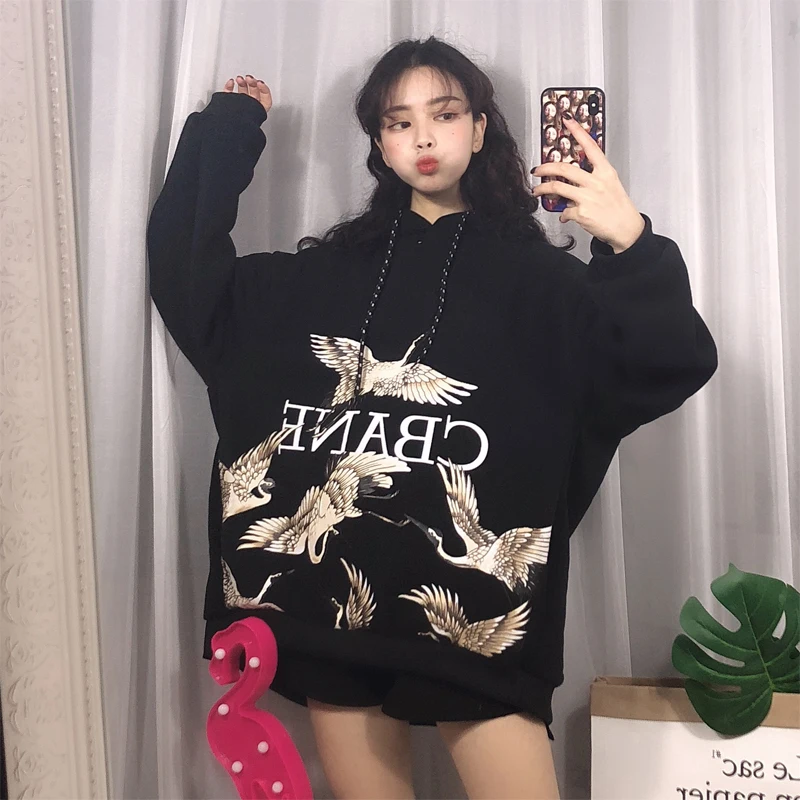 

Japanese-style Hoodies Women Thin Type for Spring and Autumn Korean-style Loose-Fit Students Early Spring Hoodies