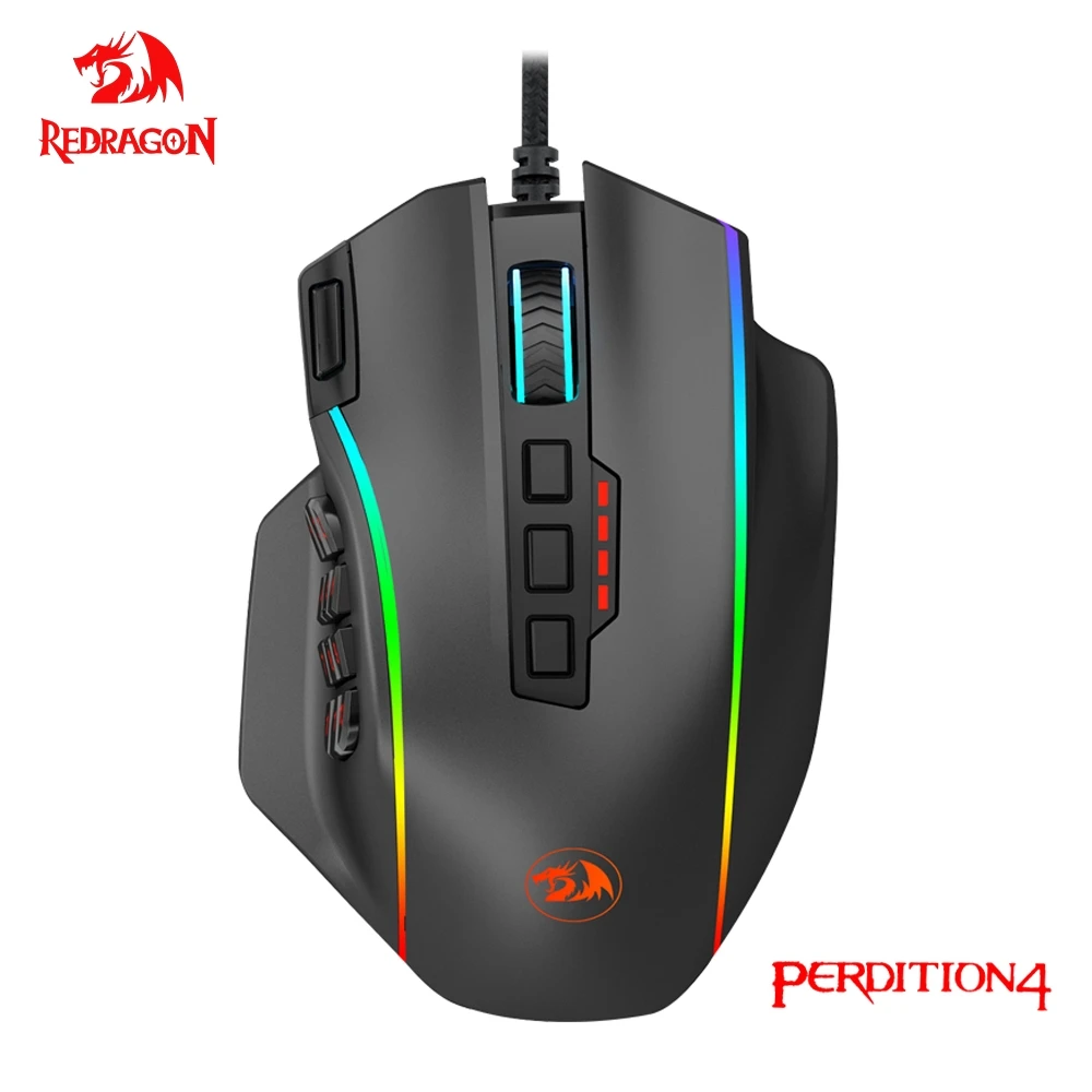 Эргономичная игровая мышь с подсветкой 12400 DPI | Компьютеры и офис
