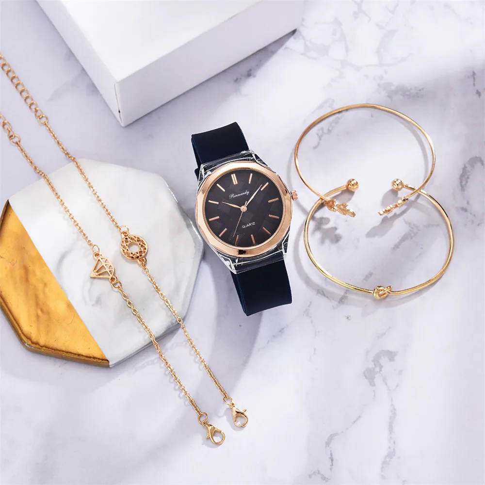 Простые черные кварцевые часы женские минималистичные наручные с силиконовым