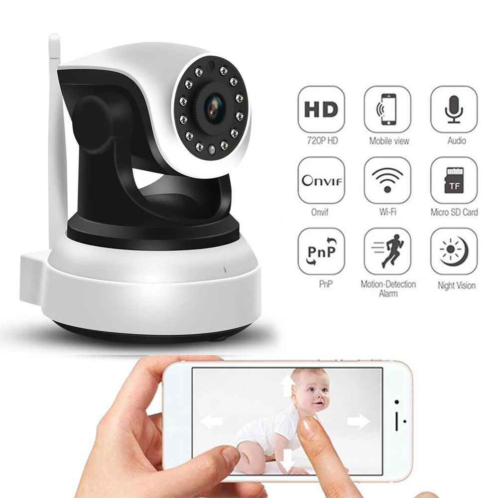 Wi Fi Камера Беспроводной IP с Ночное видение для использования в помещениях и 2 м)