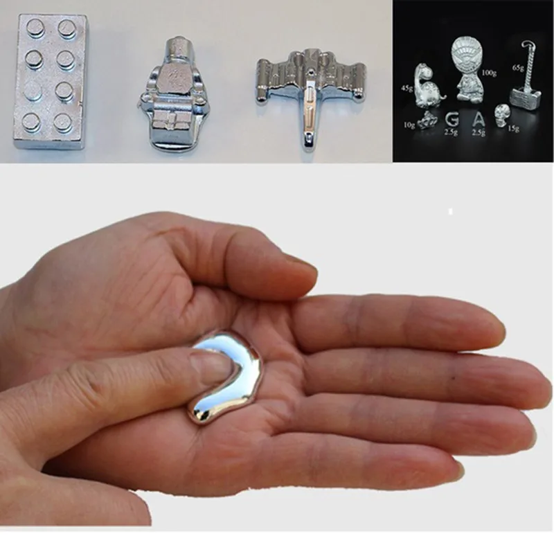 

Fun Magic 5/10/20g Pure Gallium Low Melting Point Metal Magician Supplies 99.99% Refined DIY Creative Novelty Performance Toys