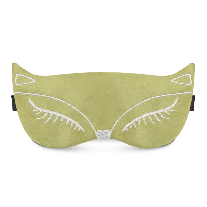 Маска для сна с вышивкой лисы хлопковая регулируемая помощь вслепую без льда