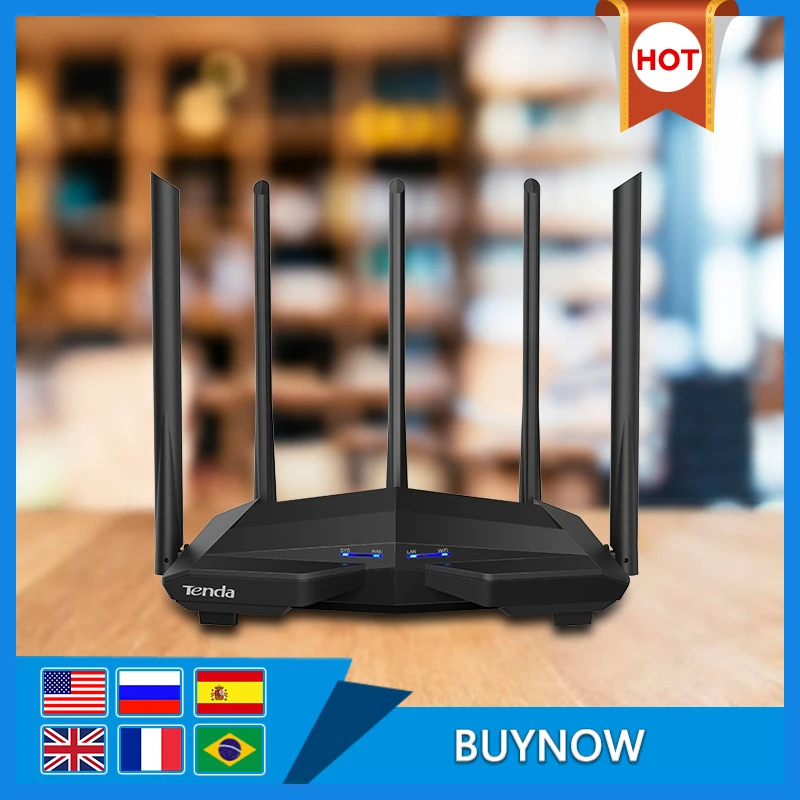 Tenda AC11 AC1200M Беспроводной Wi-Fi роутер с 2,4G/5,0G с высоким коэффициентом усиления, домашний двухдиапазонный беспроводной маршрутизатор, управление через приложение