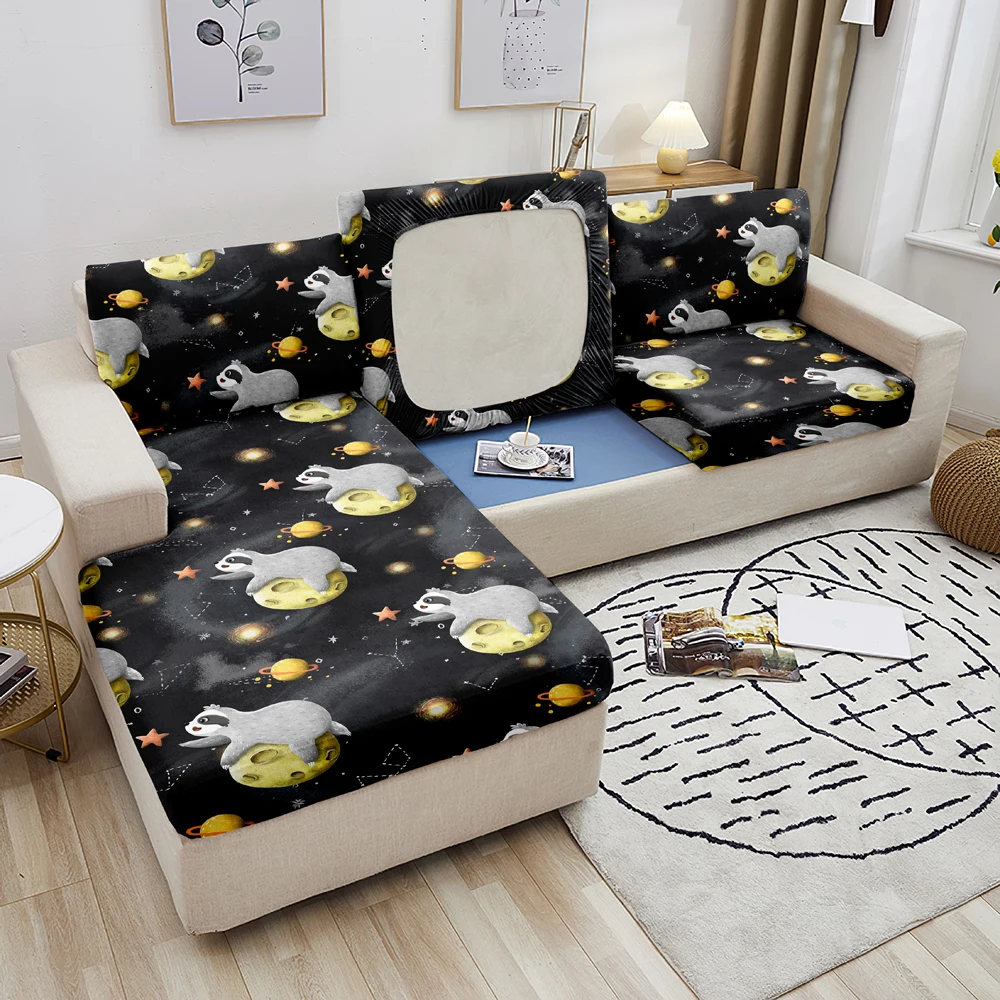 

Elastic Sofa Cover For Living Room Corner Sofa Seat Cushion Cover Furniture Protector Slipcover Cute Animal Printed Couch Cover