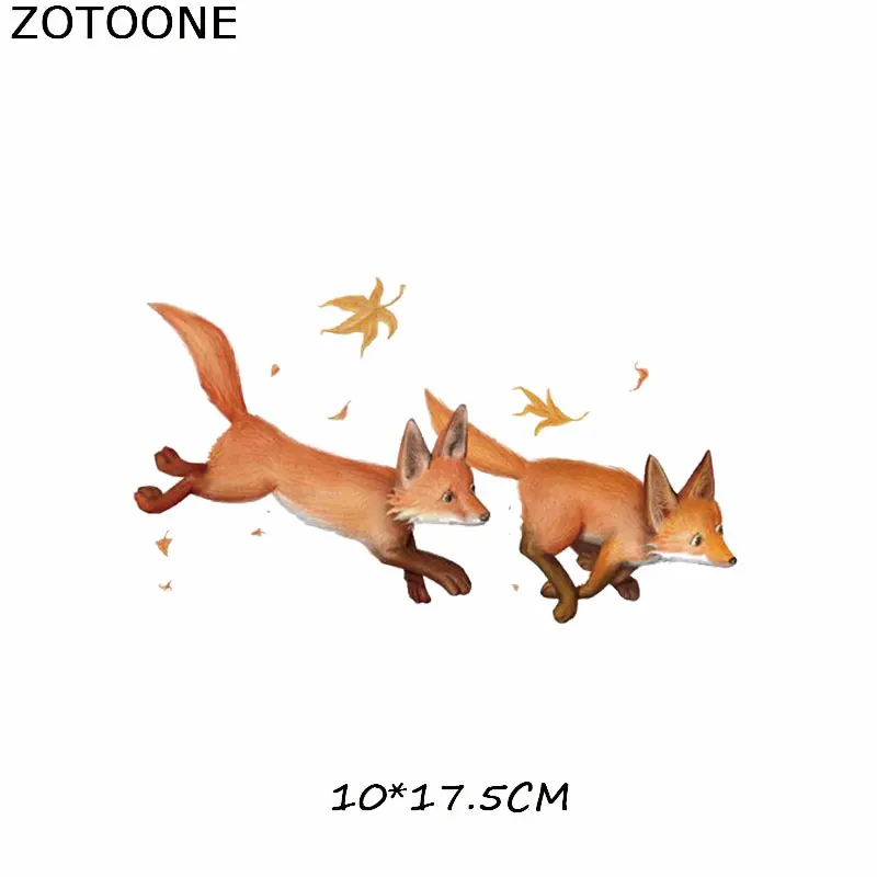 ZOTOONE наклейка для глажки животных маленькие белки животные моющиеся нашивки