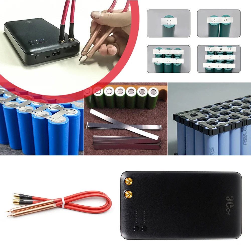 

Portable Spot Welder Tool Kit Adjustable Mini Welding Equipment for 18650 Battery with Spot Welding Pen Nickle Sheet