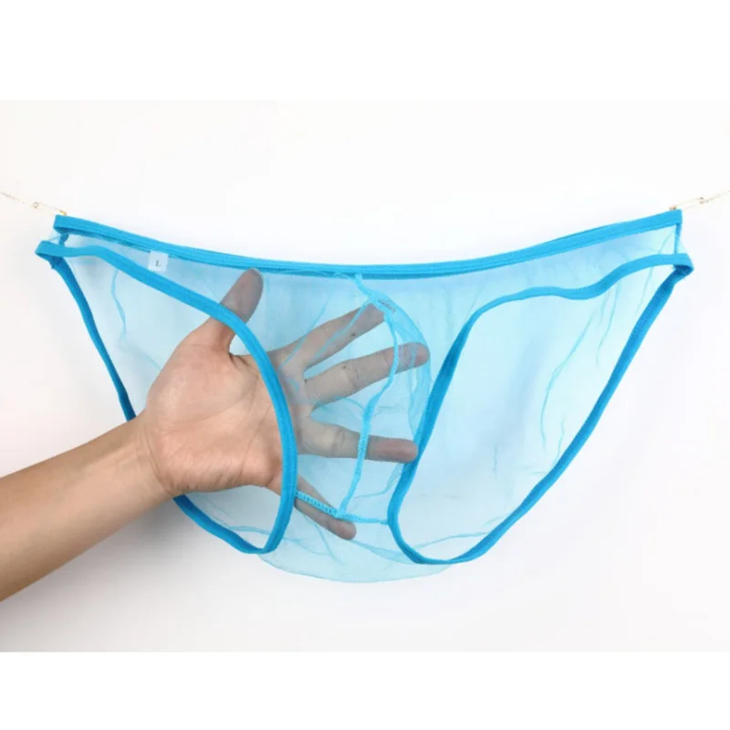 Мужские трусы-танга черные трусы слипы в сетку сексуальное нижнее белье для