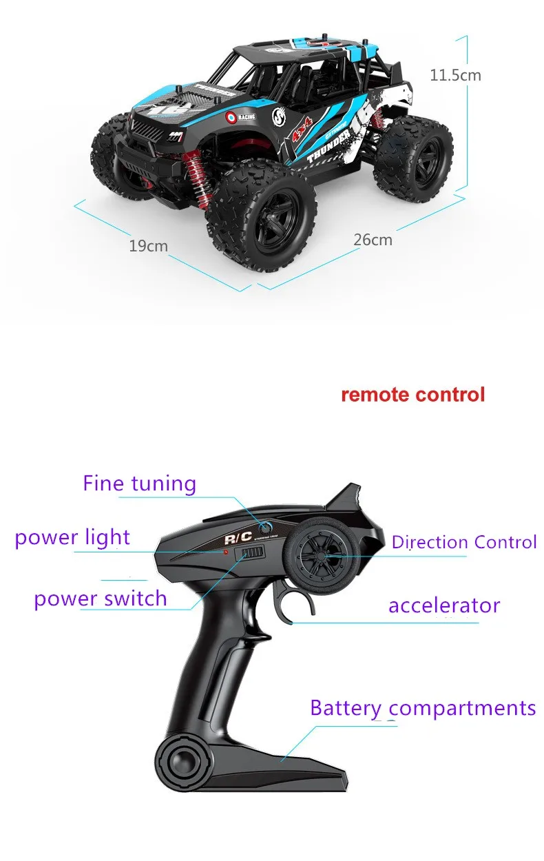 50 км/ч Quattro высокоскоростной Радиоуправляемый автомобиль 1:12 4WD 2,4 г Bigfoot с дистанционным управлением Багги внедорожный автомобиль скалолазание грузовик детская игрушка подарок джипы