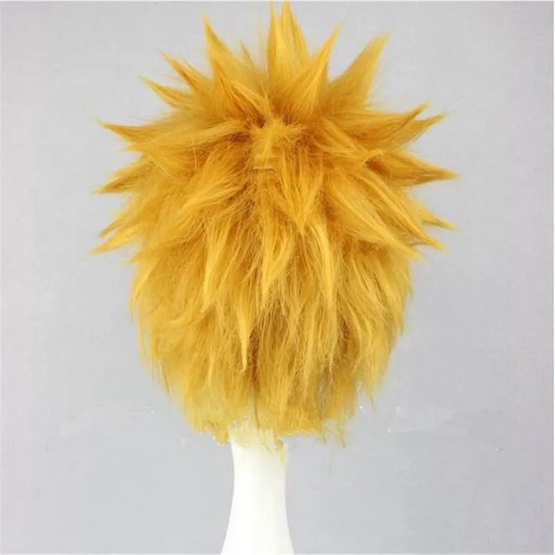 Парик удзумаки из аниме Наруто короткие пушистые ворсистые Многослойные волосы