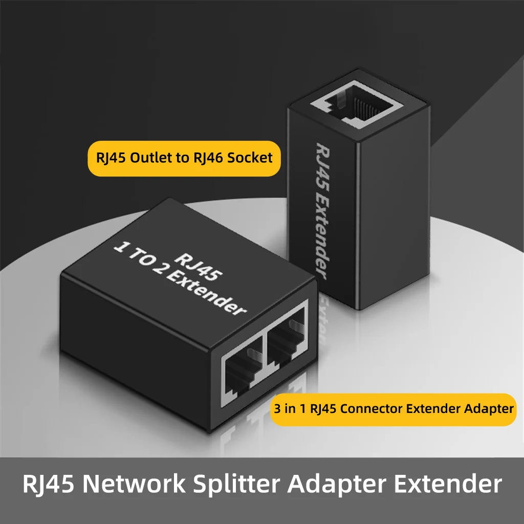 Сетевой Разветвитель RJ45 адаптер-удлинитель сетевой кабель Женский