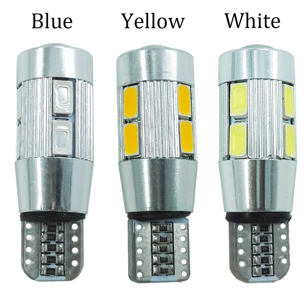 ECAHAYAKU 10 шт. 5 Вт T10 10SMD 5630 Светодиодная лампа автомобильные Габаритные фонари W5W 501