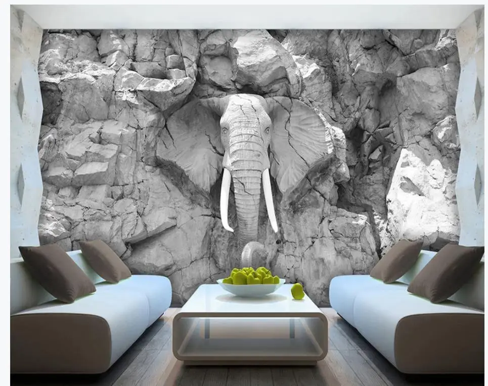 Современные обои для гостиной серая современная абстрактная трехмерная