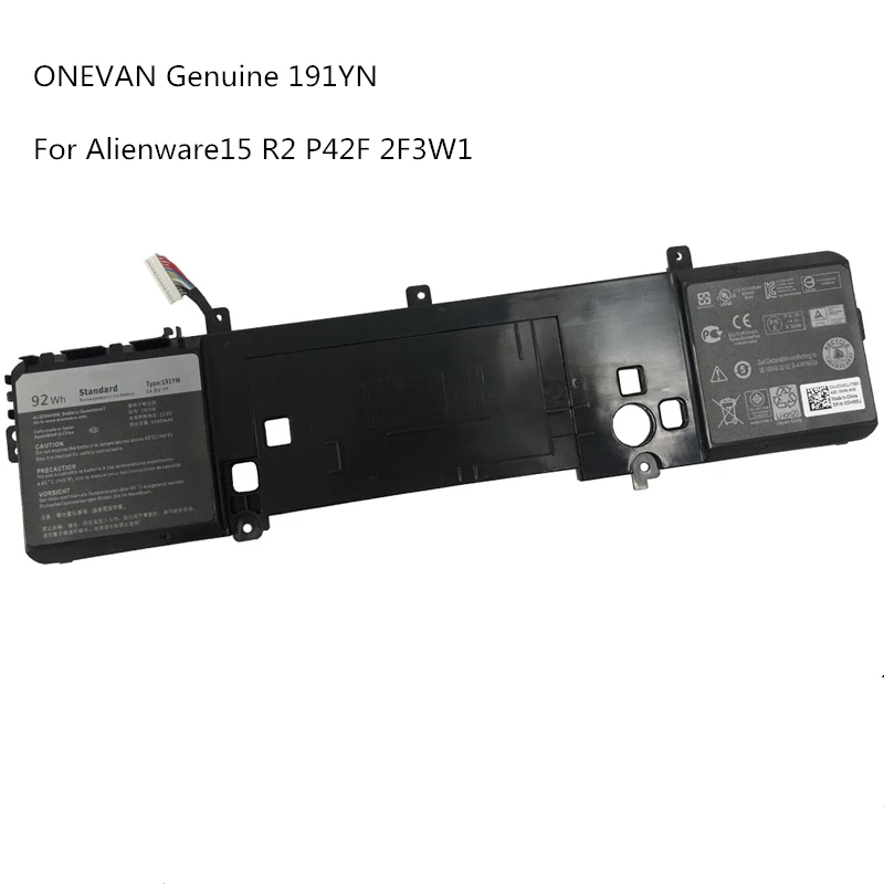 Новый оригинальный аккумулятор для ноутбука onwan 191YN DELL Alienware 15 R1 R2 ALW15ED 1828 ALW15CD 1718
