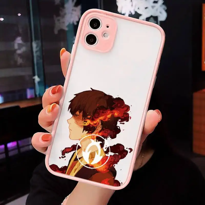 

Avatar the Last Airbender Phone Cases Matte Transparent for iPhone 7 8 11 12 s mini pro X XS XR MAX Plus cover funda