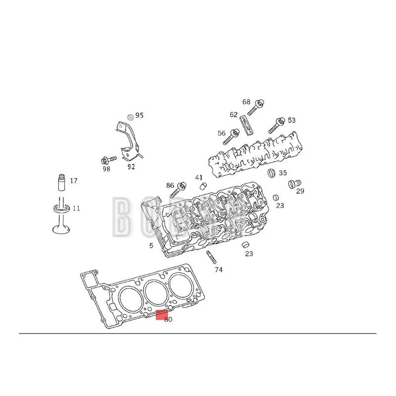 Car Engine cylinder head gasket assembly mer ced esb enzC240 ​​E240 W202 W210 Cylinder bed | Автомобили и мотоциклы