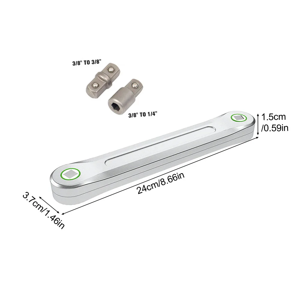 

Manual Hand Tool Universal Extension Wrench Automotive DIY Tools With 3/8inch Adapter Replacement Parts Hand Tool Manual Car