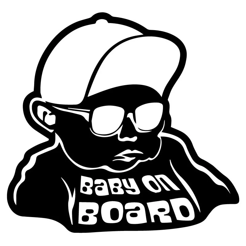 Автомобильные наклейки детские солнцезащитные очки на доске забавные