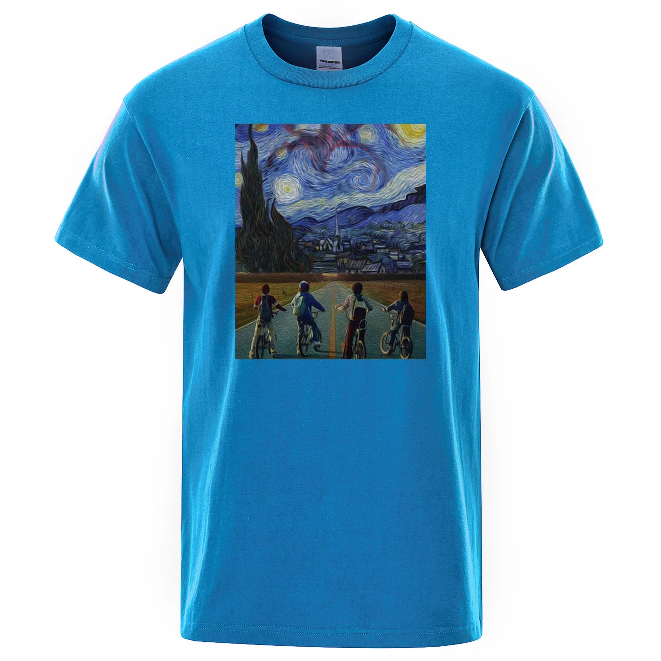 

Van Go's Stranr Things TV Show Printed Men's T-shirt Summer Katoen Hot Buy T-shirts Harajuktreetwr Sho Mouw tops