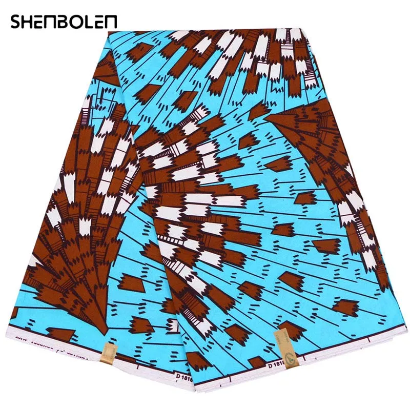 

2021 Анкара, африканская зеркальная настоящая восковая ткань, швейный материал для рукоделия, свадебное платье, 100% полиэстер, высокое качеств...