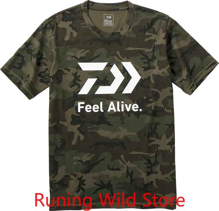 Новинка футболка для рыбалки DAWA быстросохнущая дышащая одежда с принтом