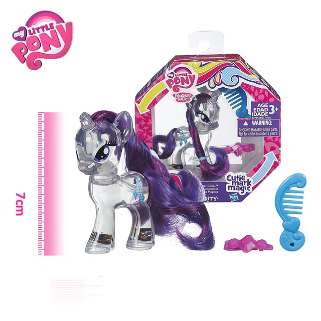 B0376 Бренд My Little Pony, кристально чистая Радуга, для девочек, Dash, Пинки Рарити, игрушки для детей, подарок на день рождения, Bonecas - Цвет: B0376
