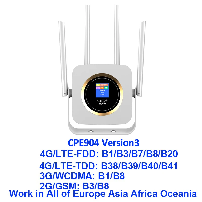 Version3 TIANJIE CPE904 роутер 4g sim карта 4G wifi роутер Точка доступа 4G LTE модем 3000mah аккумулятор Карманный wifi модем CPE 4g wifi CPE роутер - Цвет: Version3