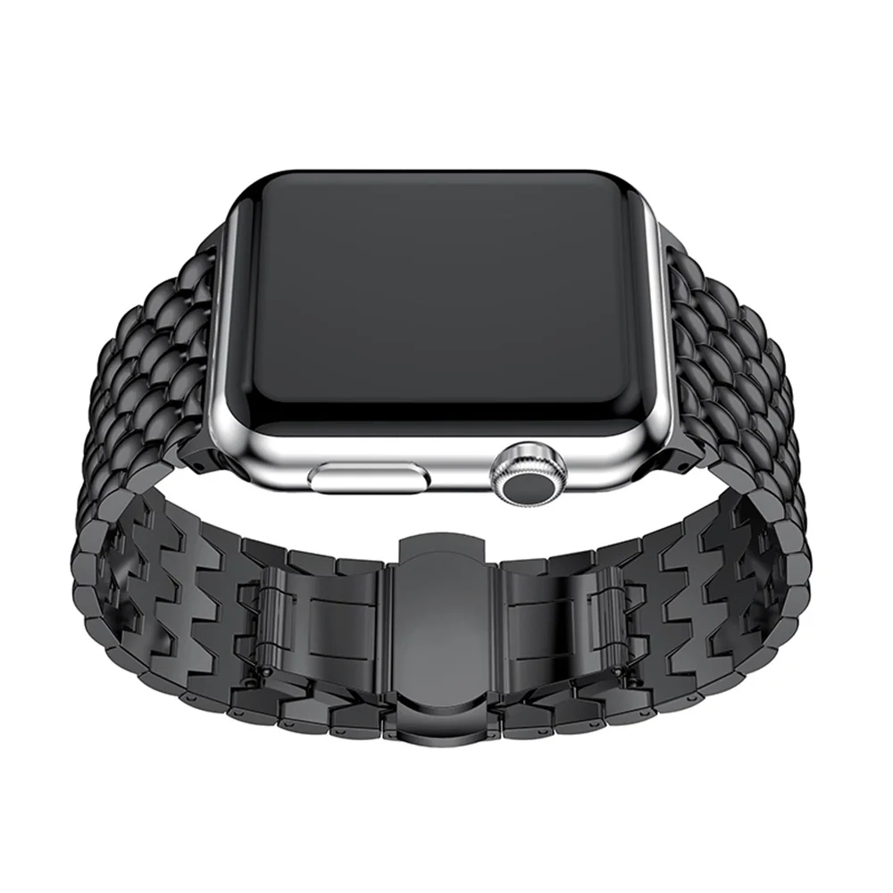 

Metal Steel Watchband 42/44mm Replacement Bracelet Watch Band Strap Business Style Strap Wrist Band For Apple Watch 4 Colors