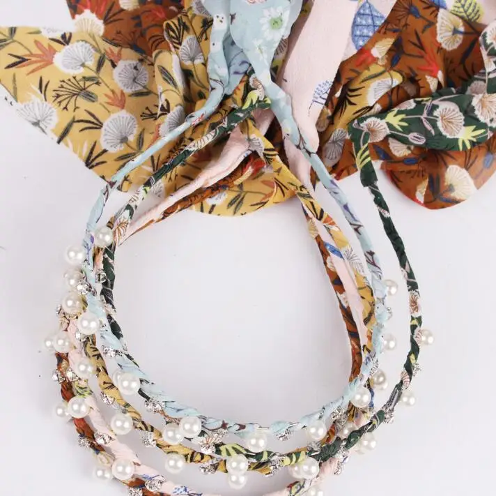 Модная повязка на голову с бантом в Корейском стиле этническая женская шпилька