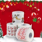 Рождественская туалетная бумага, рулон туалетной бумаги для дома, Санта-Клаус, туалетная бумага, рождественские товары, Рождественский рулон 10*10 см, украшение