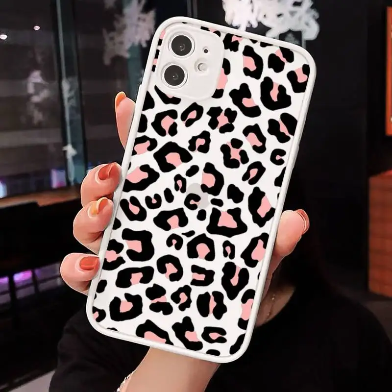 

cow skin print corlorful pattern Phone Cases matte transparent For iphone 7 8 11 12 plus mini x xs xr pro max cover