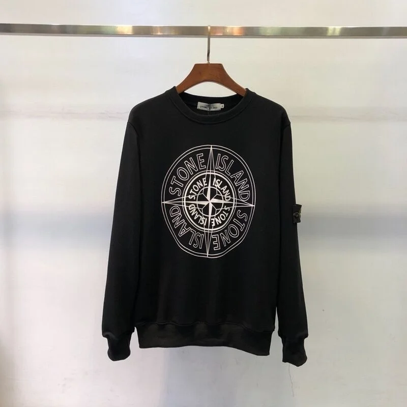 

Stone island The New Spring ISLAND Embroidered Armbands Head STONE Big Logo Printed Round Neck Pullovers Sweatshirts Hoodies
