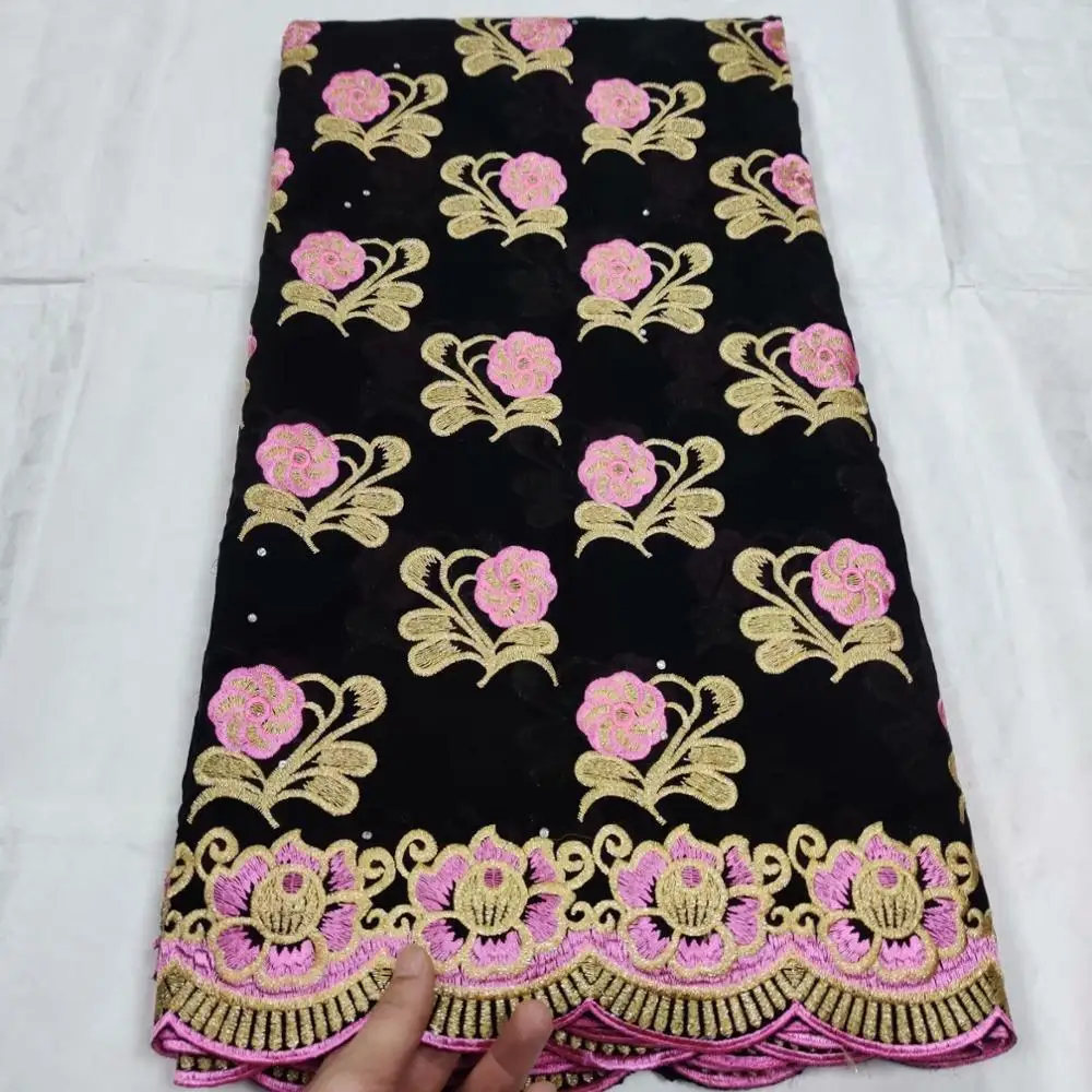 

5yards Latest Swiss African Cotton Lace Fabric High Quality Swiss Voile Lace In Switzerland For Every Dress F1QZAP305