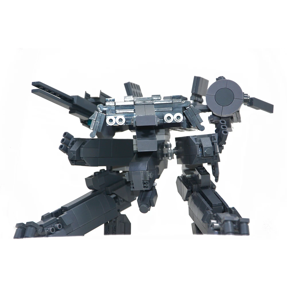 DIY MECH MOC темно серый строительные блоки mecha с несколькими ногами металлическая