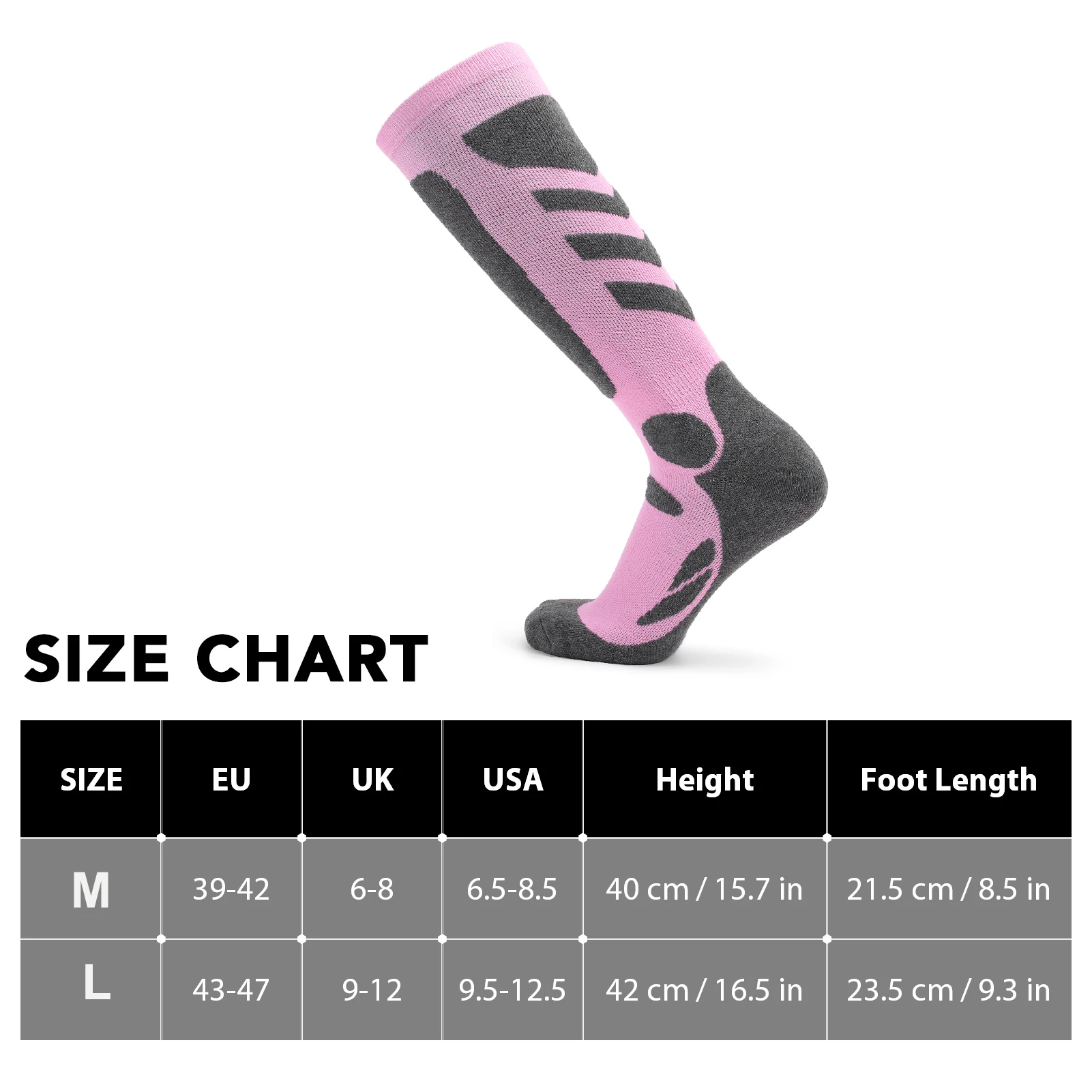 

Women's 2 Pairs Professional Fitness Socks Thick Knit Winter Athletic Stockings Outdoor Breathable Quick Dry Warm Socks
