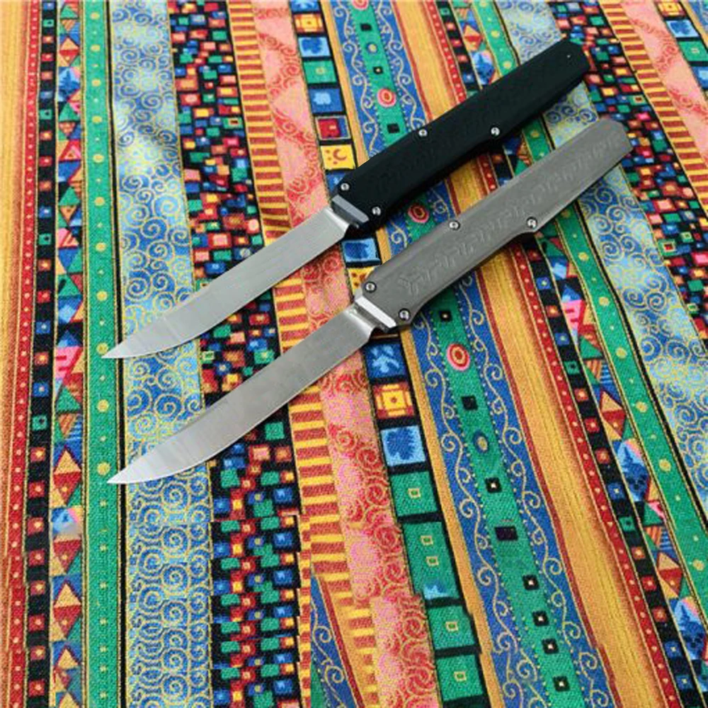 

Slenderman SLM OTF Outdoor Folding Knife D2 Blade 6061-T6 Aviation Alumnium Handle Tactical Knives Self Defense Pocket Knives