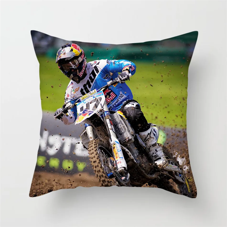 Чехол на подушку для мотоцикла Fuwatacchi квадратная наволочка домашнего дивана