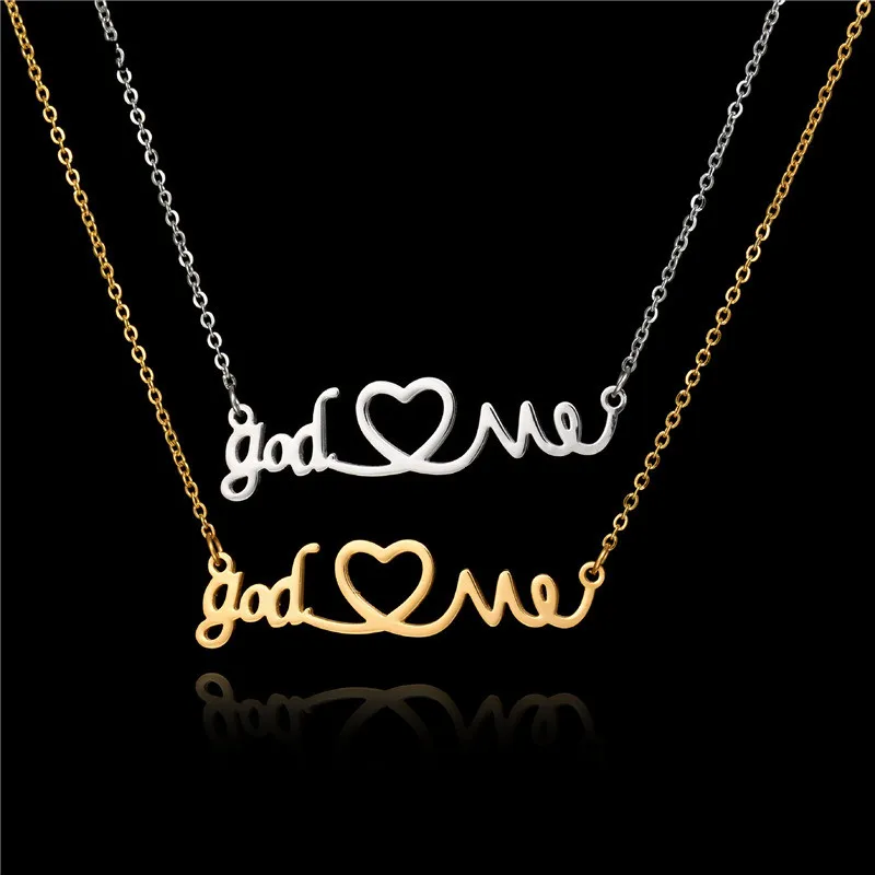 XLNT Новое поступление колье из нержавеющей стали ювелирное изделие Бог любящий