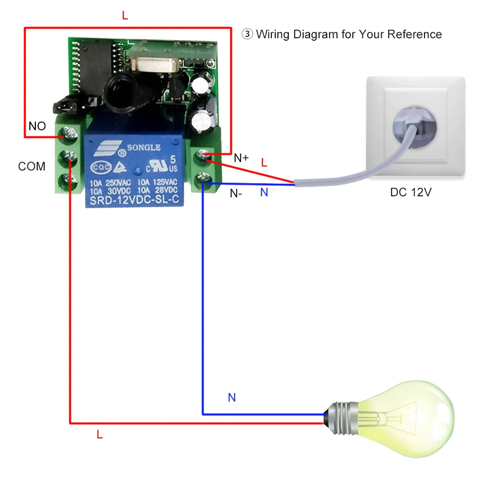 Умный дом 433 МГц беспроводной пульт дистанционного управления реле приемник