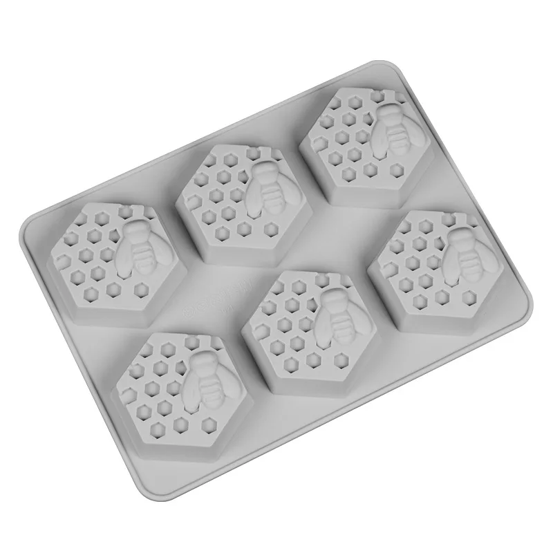 

Silicone Handmade Baking Mold Honeycomb Diy Soap Mold Cookware Sustainable Eco Friendly Moule Chocolat Kitchen Dining Bar EB50MJ