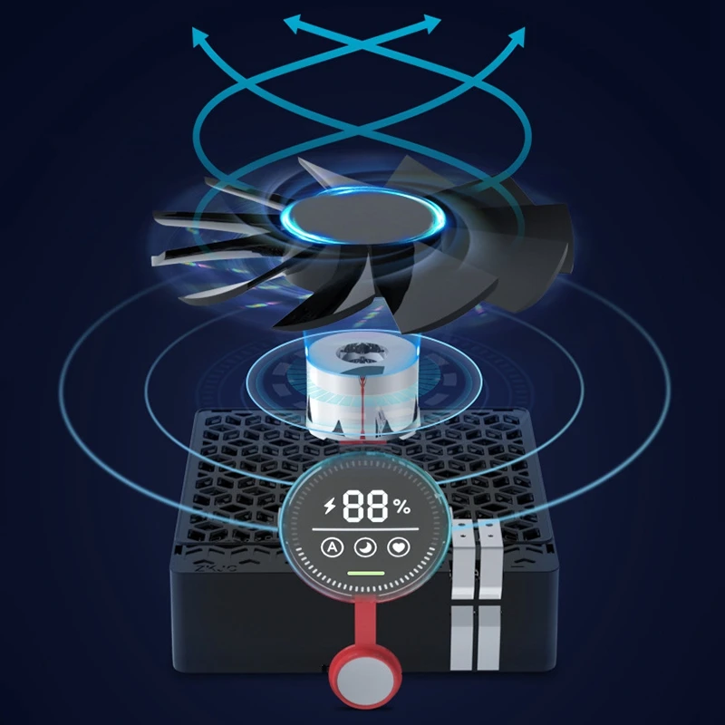 

Home Office Car Silent Air Purifier Air Cleaner Ionizer Dust Allergy Smoke PM2.5 Filter for Bedroom Home