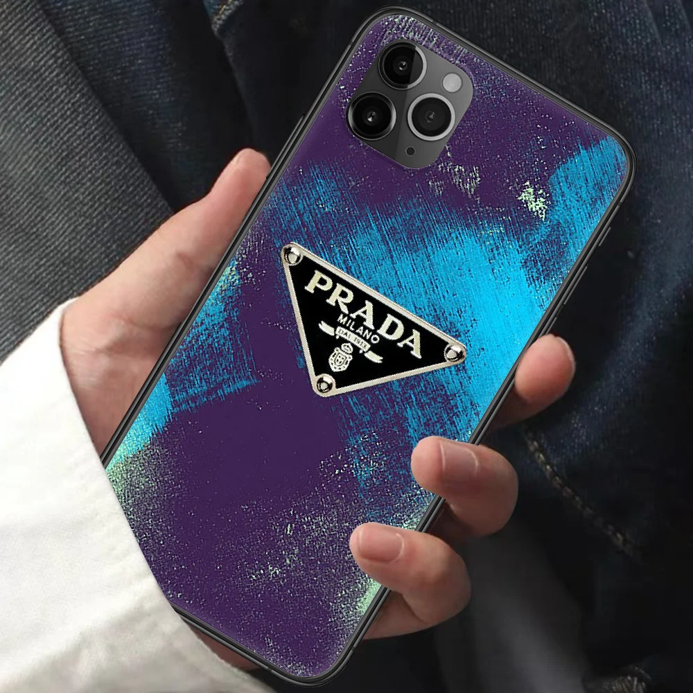 

Italy Luxury Brand Phone Case For Iphone 11 12 Mini PRO XR X XS MAX 6 6s 7 8 Plus 5 5s SE 2020 black Funda Tpu Bumper 3D
