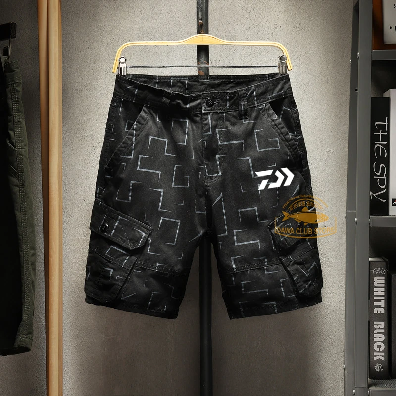 

DAIWA Men's Casual Fishing Multi-pocket Shorts 2020 Summer Outdoor Sports Cycling Cotton Shorts Fashion Beach Pants