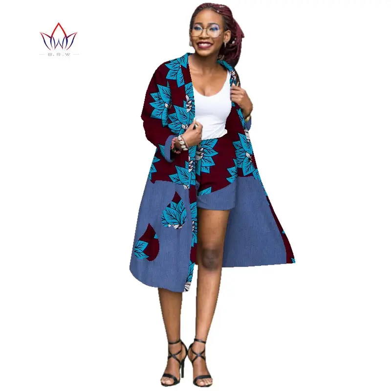 Верхняя одежда для женщин летний плащ и шорты в африканском стиле большого