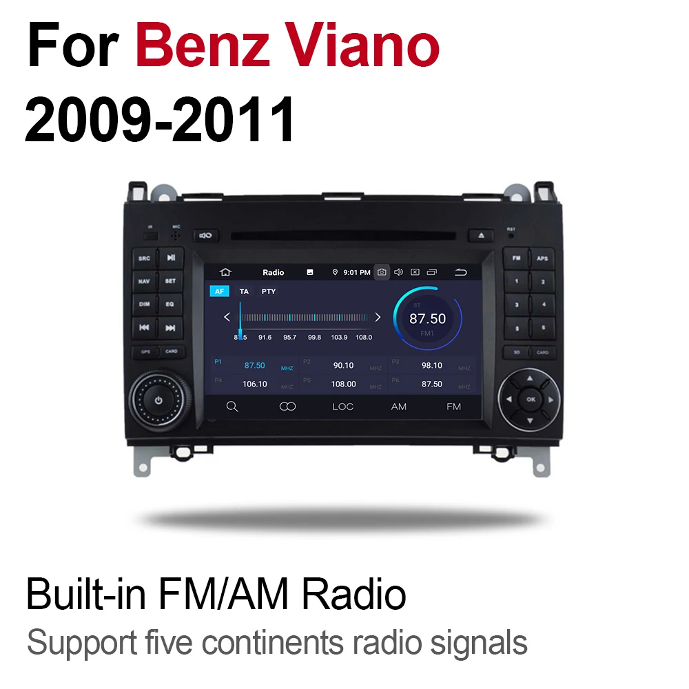Для Mercedes Benz Viano 2009 2010 2011 Android Восьмиядерный 4 Гб ОЗУ автомобильный DVD NTG GPS Радио BT Navi