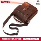 KAVIS гравировка Crazy Horse кожаные мужские сумки-мессенджеры новые модные повседневные деловые сумки через плечо кожаная сумка через плечо сумка одежда высшего качества