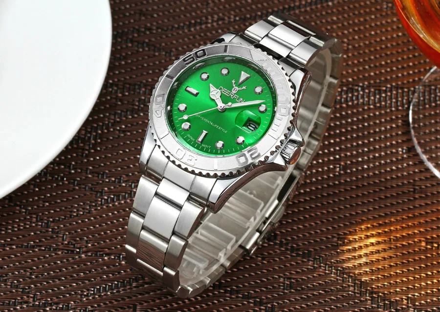 Швейцарские oyster perpetual Rolexable Япония MIYOTA Кварцевые часы yacht Kelpie мужские часы водонепроницаемые с календарем relogio masculino